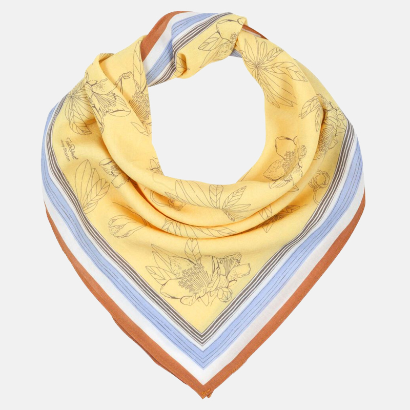 Neck Scarf JS, Straw Yellow, hi-res